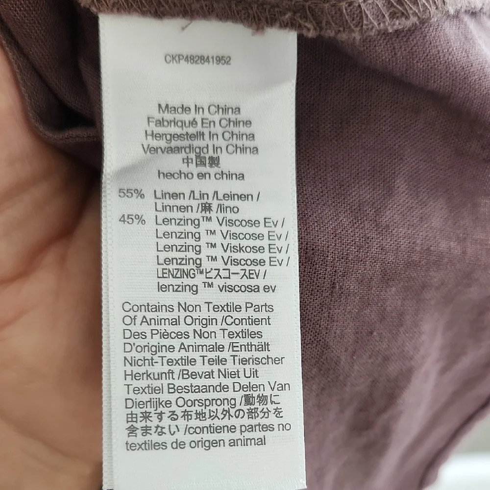 Madewell Plum Button-Down Midi Dress - Picture 5 of 5